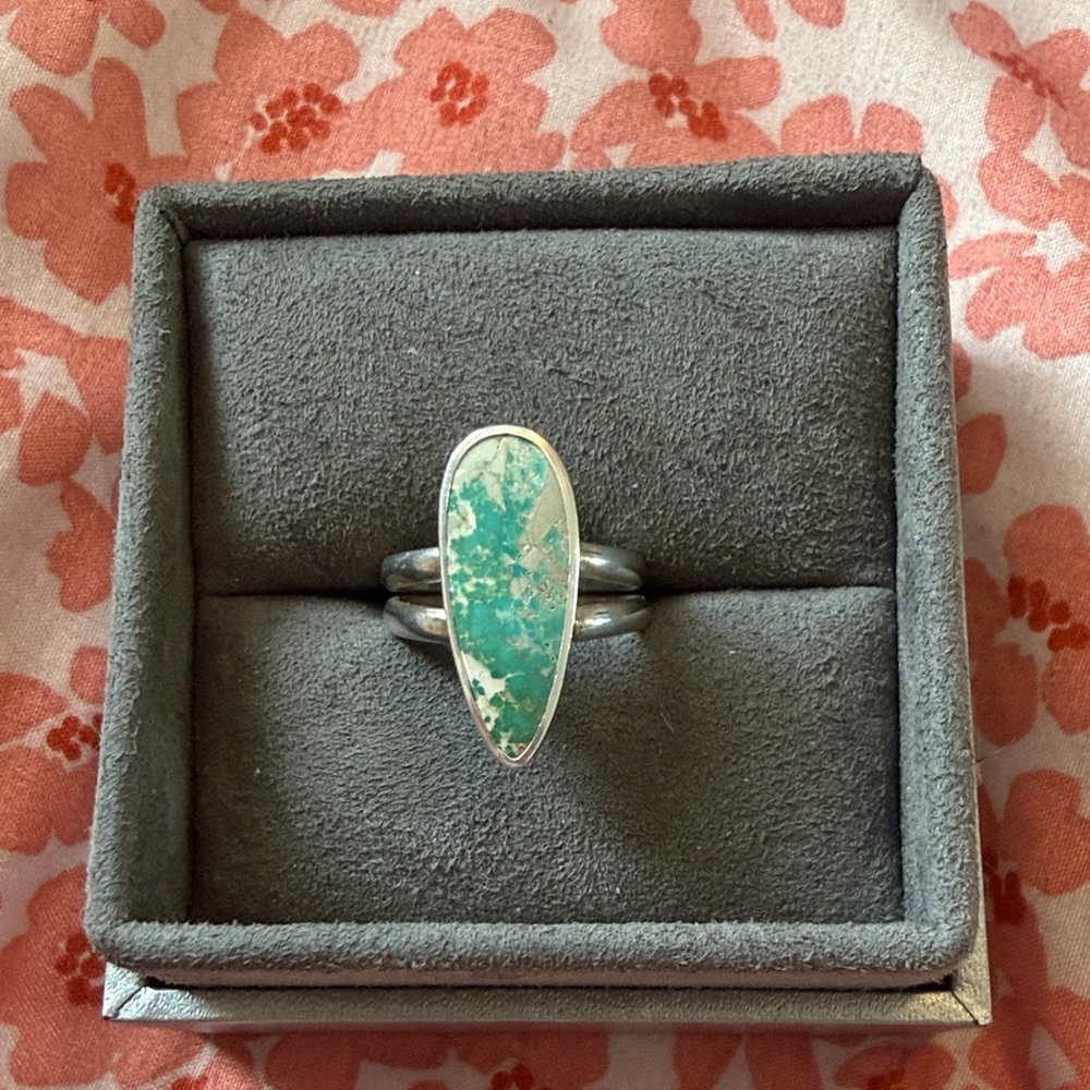 Stunning Turquoise and Silver Ring